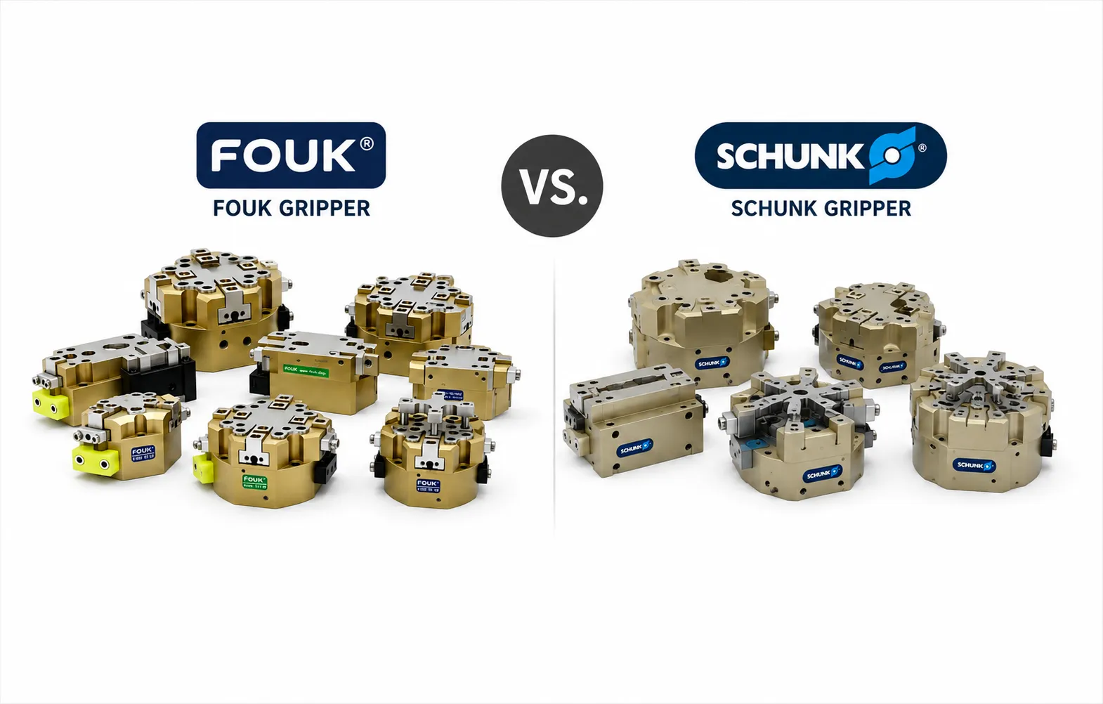 Why FOUK Pneumatic Grippers Can Perfectly Replace the SCHUNK PGN-plus Series